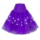 Super size explosion models luminous pettiskirt sexy mesh long skirt LED lights multicolor stage skirt party skirt