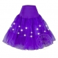 Super size explosion models luminous pettiskirt sexy mesh long skirt LED lights multicolor stage skirt party skirt