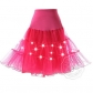 Super size explosion models luminous pettiskirt sexy mesh long skirt LED lights multicolor stage skirt party skirt