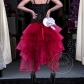 Explosive mesh gauze skirt long skirt large swing long sexy pettiskirt