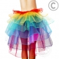 European and American mesh tutu sexy color tail half skirt