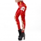 Christmas costume 2019 new holiday women's digital printing leggings European and American Christmas trousers women