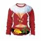 2019 autumn and winter Europe and the new Christmas explosions holiday party 3D digital printing round neck long-sleeved couple sweater