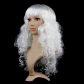 Halloween Christmas Masquerade Dress Up Catwalk Color Big Wave Wig Set