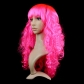 Halloween Christmas Masquerade Dress Up Catwalk Color Big Wave Wig Set