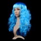 Halloween Christmas Masquerade Dress Up Catwalk Color Big Wave Wig Set