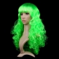 Halloween Christmas Masquerade Dress Up Catwalk Color Big Wave Wig Set