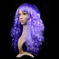 Halloween Christmas Masquerade Dress Up Catwalk Color Big Wave Wig Set