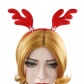 Explosion models Christmas decorations big red snowflakes antlers headbands fluffy cloth foreign trade head ornaments