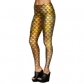 Spring hot fashion slim pencil pants fish scale print trousers stretch large size ladies leggings