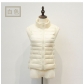 2019 autumn and winter down vest ladies stand collar casual light short vest vest liner down jacket coat female