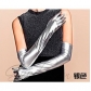 Sexy patent leather gloves glued tight skinny sexy temptation coating sexy DS steel pole dance bright leather supplies
