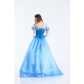 Halloween cosplay Cinderella Snow White Bella adult costume blue evening dress