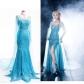 COS Halloween Foreign Trade Frozen Adult Dress Princess Aisha Stage Wedding Dress Dress