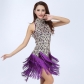 Latin sequin tassel costumes, stage costumes, adult stage costumes, square dance dance costumes