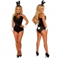 New Black Bunny Bunny Girl Uniform Corset Set + Accessories