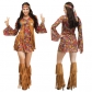 European and American ladies Halloween costumes cosplay sexy 70s retro hippie disco stage costumes