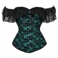 One-shoulder lace corset chiffon short sleeve outer wear plastic jacket casual waist tunic new