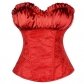 European-style sexy lingerie source court dress corset cashew flower plastic tops explosion models