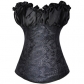 European-style sexy lingerie source court dress corset cashew flower plastic tops explosion models