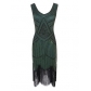 1920 retro sequin fringed dress skirt beaded fringed dress explosion models high-end banquet dress