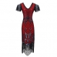 Explosion 1920s retro dress handmade beaded sequin fringed evening dress