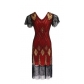 Hot selling European and American high-end sequin dress costume 1920 retro sequin dress