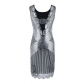 Explosion models European and American high-end costume dress 1920 retro sequin evening dress women