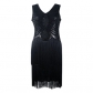 Explosion 1920 sequin handmade beaded sequin dress fringed sleeveless retro dress