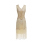 Explosion 1920 sequin handmade beaded sequin dress fringed sleeveless retro dress