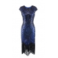 Quality explosion models fringed woven sequin dress 1920 retro European and American movie dress skirt
