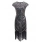 Quality explosion models fringed woven sequin dress 1920 retro European and American movie dress skirt
