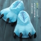 Paw shoes male and female cartoon coral velvet dinosaur animal plush home shoes multicolor explosion models Stitch