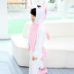 Flannel unicorn animal piece pajamas children's home service parent-child male and female coral velvet