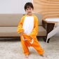 Autumn and winter new kangaroo cartoon children's one-piece pajamas toilet version of home service