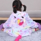 Flannel Pegasus animal one-piece pajamas children's home wear