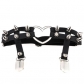 Europe and America Harajuku Punk Love Heart-shaped Leather Handmade Rivet Punk Hip-hop Leg Ring Foot Ring Garter Belt