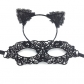 Halloween sexy lace headband half-face party mask masquerade sexy suit