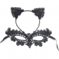 Halloween sexy lace headband half-face party mask masquerade sexy suit