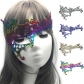 Halloween mask bronzing lace mask masquerade party half face sexy eye mask pointed color mask