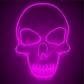 Hot sale explosion white skull head glow cold light Halloween mask led ghost head horror atmosphere