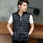 Autumn and winter men's down jacket men's light vest casual two-sided down jacket men's down jacket