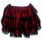 Corset uniform petticoat puff skirt 3-layer lace satin stitching short skirt