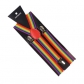 Rainbow striped strap 2.5cm adult strap clip for men and women seven color rainbow striped elastic suspenders wholesale