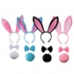 Parent-child activity performance props rabbit ears children's headband headband animal oversized rabbit ears three-piece wholesale