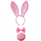 Parent-child activity performance props rabbit ears children's headband headband animal oversized rabbit ears three-piece wholesale