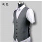 Spring and autumn suit vest men's vest slim Korean version of the formal wear tooling British gray best man suit vest