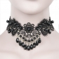 Retro style clavicle chain ladies black lace crystal necklace fashion accessories explosion models