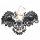 Retro style clavicle chain ladies black lace crystal necklace fashion accessories explosion models