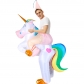 Valentine's Day Adult Cartoon Animal Color Unicorn School Games Event Performance Halloween Inflatable Clothing